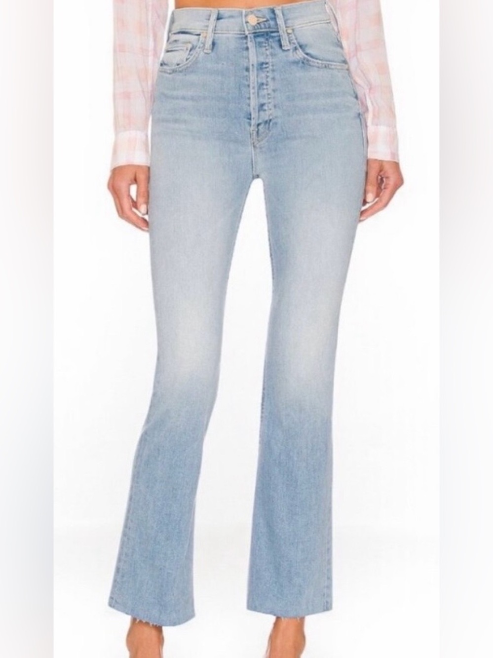 MOTHER The Tripper Ankle Fray Jeans - in Island Time. Size 28 in exc condition